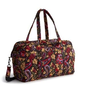 New Vera Bradley Miramar Weekender Travel bag in Premium Cotton Garden Paisley